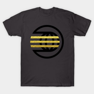 Black and Gold Spaceship Earth Logo T-Shirt